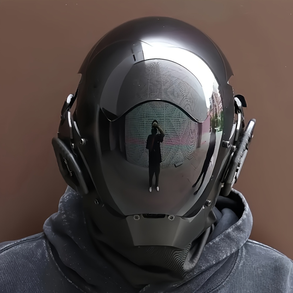 Black Cyberpunk Mask for Cosplay and Halloween